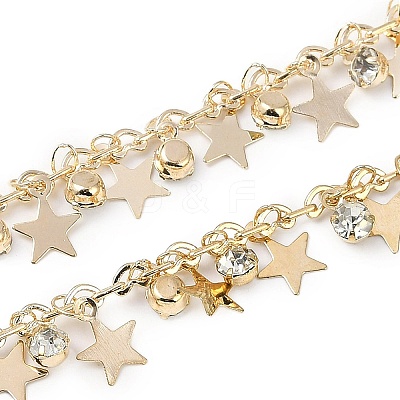 Handmade Brass & Rhinestone Chains CHC-Z001-11KCG-1
