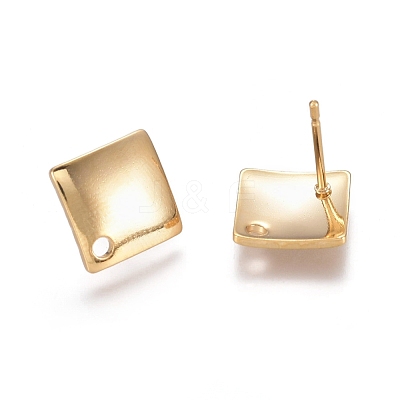 304 Stainless Steel Stud Earring Findings STAS-M274-011G-1