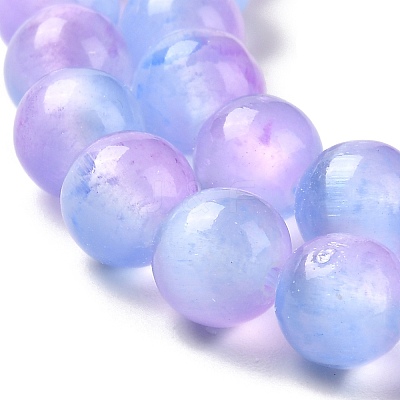 Natural Selenite Beads Strands G-P493-01N-1