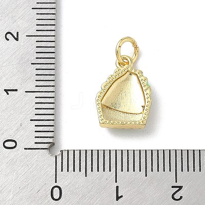 Brass Enamel Pendants KK-B155-05G-01-1