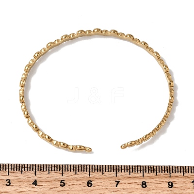 304 Stainless Steel Cuff Bangles for Women BJEW-H635-01G-1