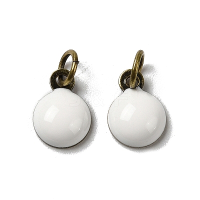 Brass Ename Charms KK-H487-22AB-01-1