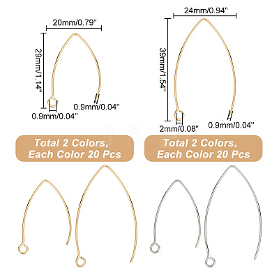 304 Stainless Steel Earring Hooks STAS-UN0015-52-1