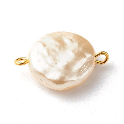 ABS Plastic Imitation Pearl Beads Link PALLOY-JF00824-1