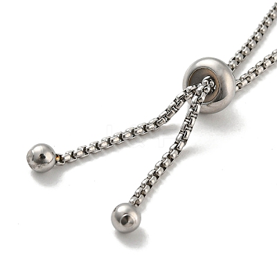 Non-Tarnish 304 Stainless Steel Round Cabochon Setting Bracelets DIY-Z026-01A-1