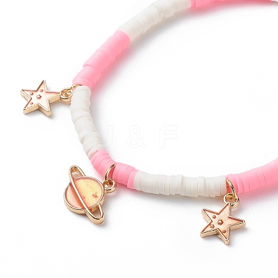 3Pcs 3 Styel Glass Seed & Polymer Clay Beaded Stretch Bracelets Set BJEW-JB08854-02-1