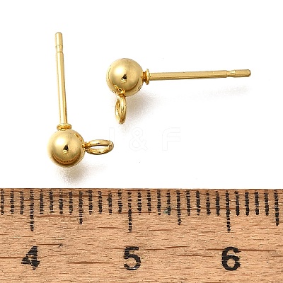 201 Stainless Steel Stud Earring Findings STAS-R156-01G-05-1