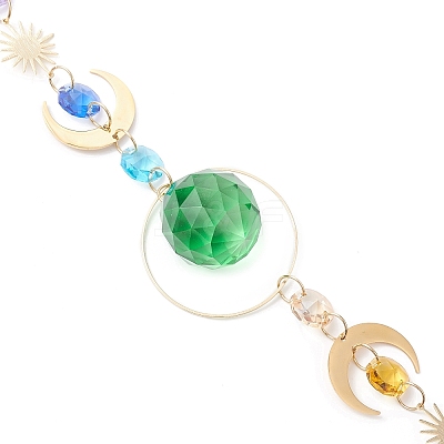 Glass Hanging Suncatchers HJEW-JM04491-1