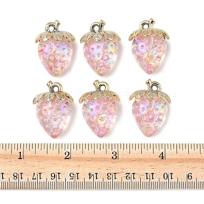 10Pcs Transparent Acrylic Pendants MACR-FS0002-08B-1