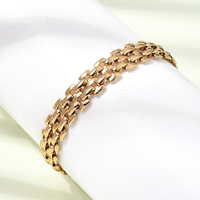 9.5MM 304 Stainless Steel Panther Chains Bracelets for Man and Women SA-CBAB767-14G-1