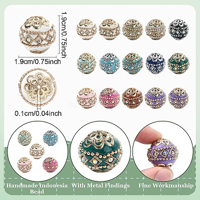 Handmade Indonesia Beads IPDL-YW0001-01-1