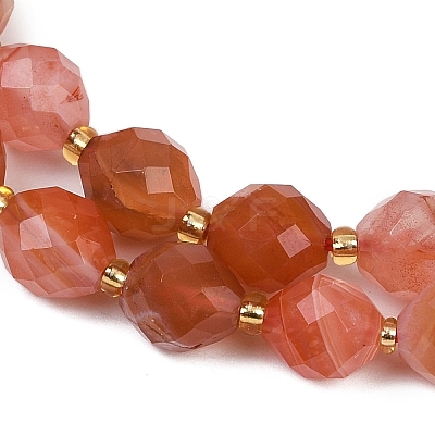 Natural South Red Agate Beads Strands G-N342-149E-1