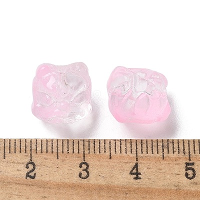 Baking Paint Transparent Glass Beads X1-GLAA-C035-01F-1