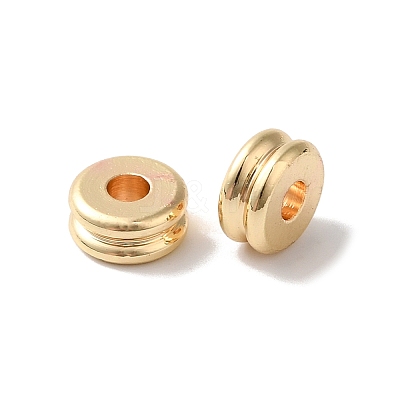 Rack Plating European Brass Beads KK-K381-19G-02-1