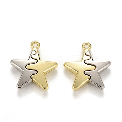 Spray Painted Alloy Pendants FIND-I016-B01-1