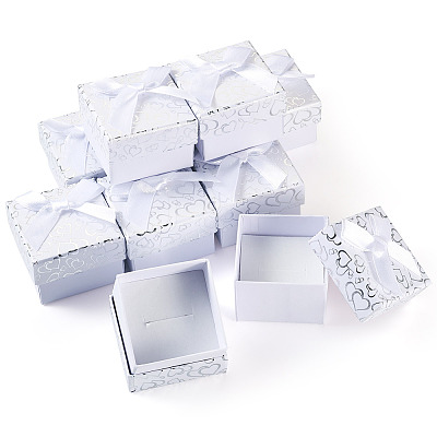 Bowknot Cardboard Paper Ring Gift Storage Boxes CON-TAC0001-16D-1