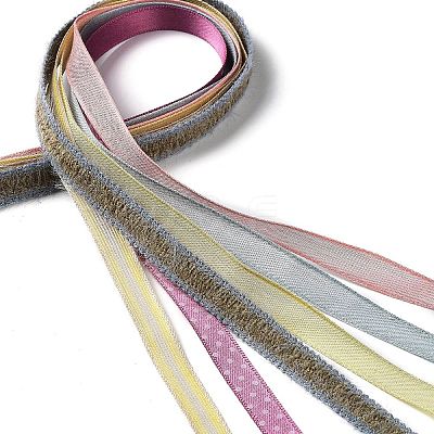18 Yards 6 Colors Polyester Ribbon SRIB-C001-B07-1