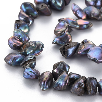 Natural Keshi Pearl Beads Strands PEAR-S021-013B-02-1