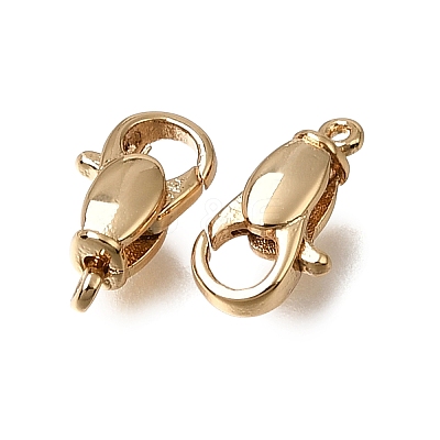 Brass Lobster Claw Clasps KK-CBA4292-09G-1