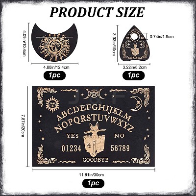 Wooden Witch Craft Sets DJEW-WH0063-30I-1