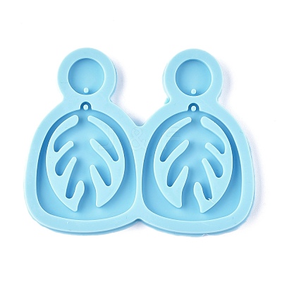 DIY Leaf Dangle Stud Earrings Silicone Molds DIY-I037-01B-1