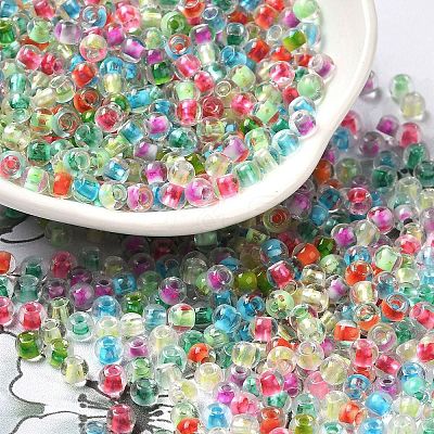 Transparent Glass Round Seed Beads SEED-B001-05A-03-1