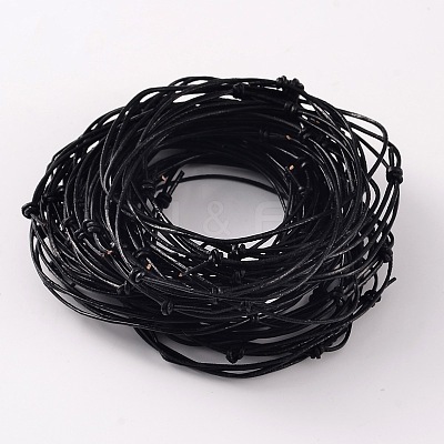 Mixed Size Adjustable DIY Imitation Leather Bracelet Making BJEW-JB02188-1