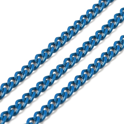 Spray Painted 304 Stainless Steel Curb Chains STAS-B067-05A-05-1
