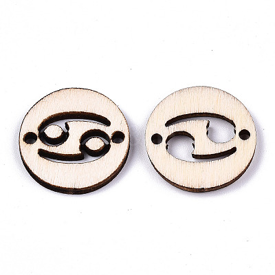Unfinished Natural Poplar Wood Links Connectors LS-WOOD-S045-139A-03-1