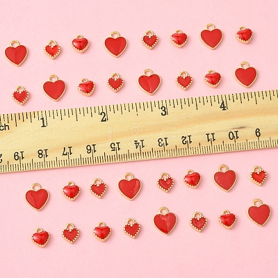 48Pcs 3 Styles Alloy Enamel Charms ENAM-FS0002-42-1