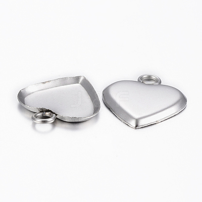 Tarnish Resistant 201 Stainless Steel Pendant Cabochon Settings STAS-K155-16P-1