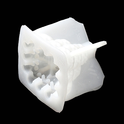 DIY 3D Halloween Skull Pyramid Candle Food Grade Silicone Statue Molds SIMO-B007-01-1