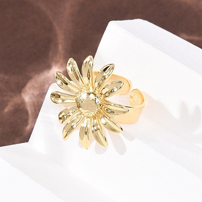 Brass Cuff Open Rings RJEW-Z129-02G-01-1