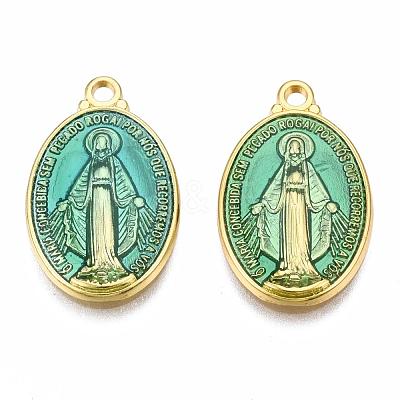 Brass Enamel Pendants KK-S345-179-T-1
