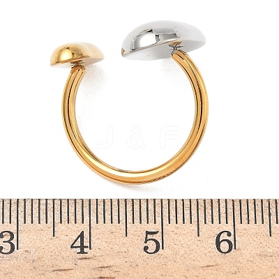 304 Stainless Steel Cuff Open Rings for Women RJEW-B158-02GP-01-1