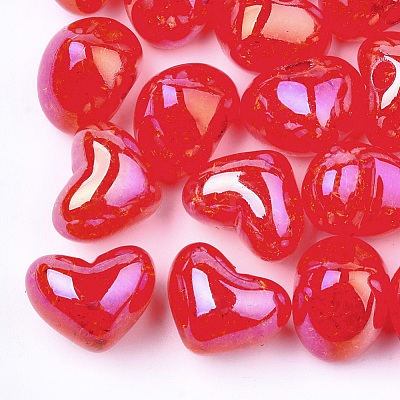 Transparent Crackle Acrylic Beads TACR-S148-04F-1