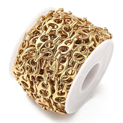 304 Stainless Steel Oval Link Chains CHS-K023-09G-1