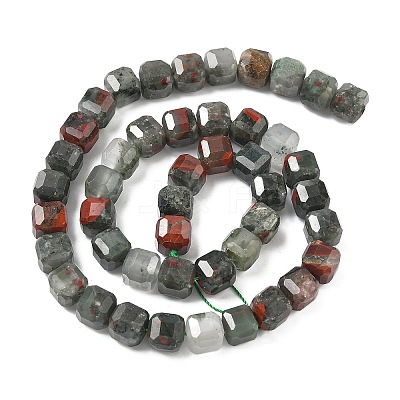 Natural African Bloodstone Beads Strands G-C267-A15-1