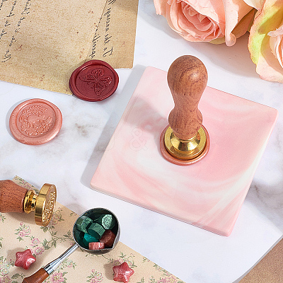 Marble Pattern Porcelain Wax Seal Mats AJEW-WH20007-82A-03-1