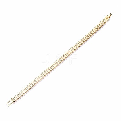 Cubic Zirconia Classic Tennis Bracelet ZIRC-S067-073G-NF-1