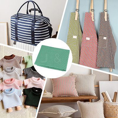 1Yard Stripe Pattern Polycotton Fabric DIY-MA0007-31D-1