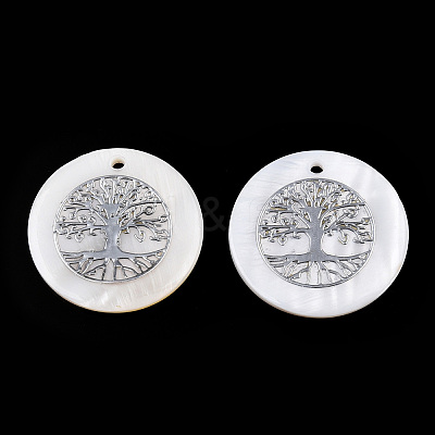 Freshwater Shell Pendants SHEL-Q016-017P-1