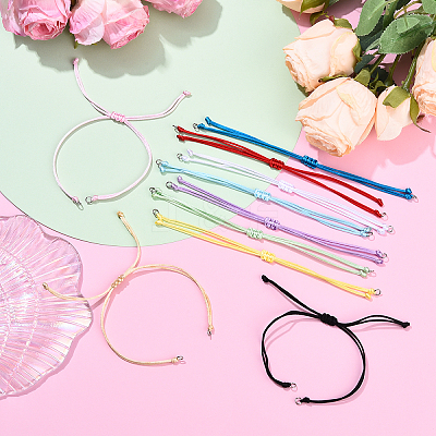 10Pcs Nylon Thread Bracelets Making BJEW-YW00010-1