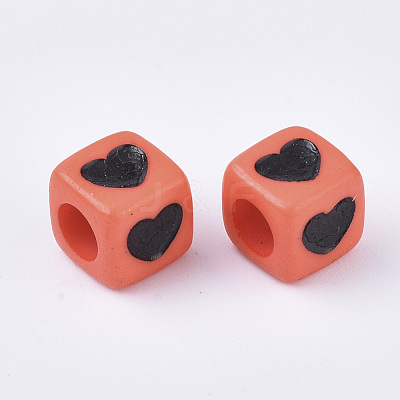 Opaque Acrylic Beads SACR-T349-004-1