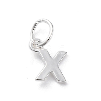 925 Sterling Silver Letter Charms LS-STER-C012-01S-X-1