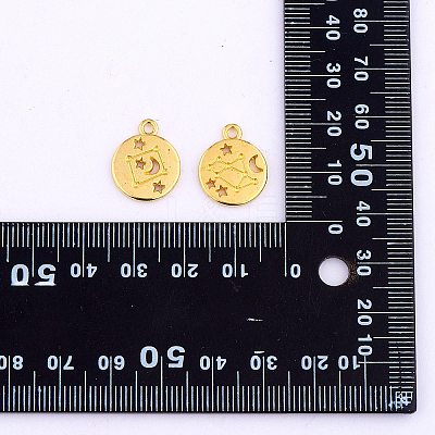 84 Pieces Zodiac Sign Charm Pendants 12 Constellation Charm Pendant Alloy Charm for Jewelry Necklace Earring Making Crafts JX557B-1