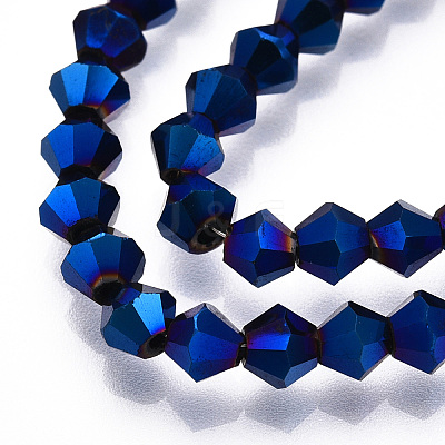 Electroplate Glass Bead Strands LS-EGLA-R094-4mm-03-1