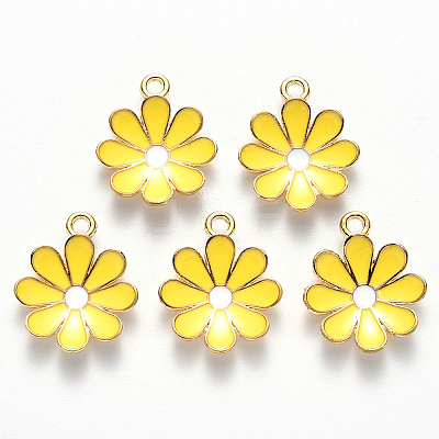 Alloy Enamel Pendants X-ENAM-S121-116-G-1
