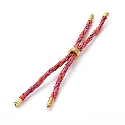 Nylon Cord Silder Bracelets MAK-C003-03G-18-1