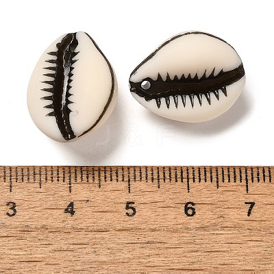 Opaque Imitation Shell Acrylic Pendants OACR-M018-01A-1